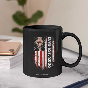 New Dad 2026 Coffee Mug Patriotic US American Flag Gifts Fathers Day