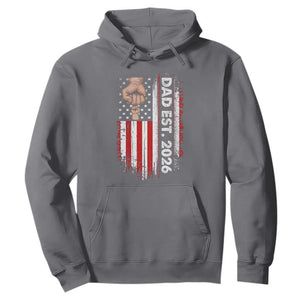 New Dad 2026 Hoodie Patriotic US American Flag Gifts Fathers Day