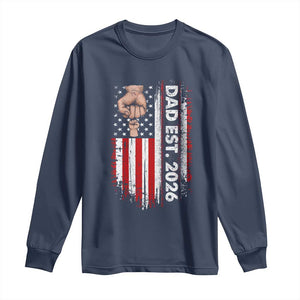 New Dad 2026 Long Sleeve Shirt Patriotic US American Flag Gifts Fathers Day