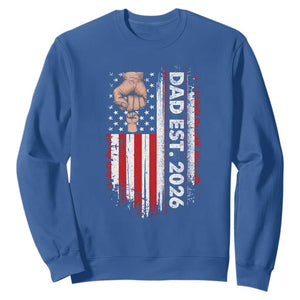 New Dad 2026 Sweatshirt Patriotic US American Flag Gifts Fathers Day