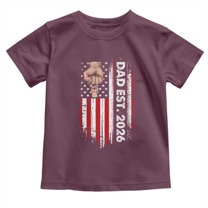 New Dad 2026 Toddler T Shirt Patriotic US American Flag Gifts Fathers Day