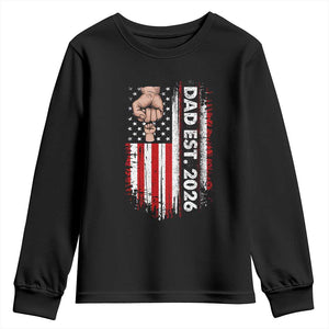 New Dad 2026 Youth Sweatshirt Patriotic US American Flag Gifts Fathers Day
