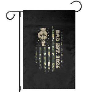 New Dad 2026 Garden Flag Camo American Flag Military Dad Father's Day