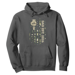 New Dad 2026 Hoodie Camo American Flag Military Dad Father's Day