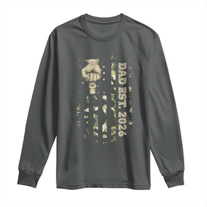 New Dad 2026 Long Sleeve Shirt Camo American Flag Military Dad Father's Day
