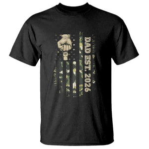 New Dad 2026 T Shirt Camo American Flag Military Dad Father's Day