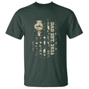 New Dad 2026 T Shirt Camo American Flag Military Dad Father's Day