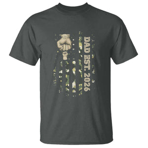 New Dad 2026 T Shirt Camo American Flag Military Dad Father's Day