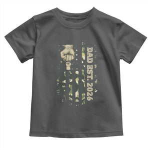 New Dad 2026 Toddler T Shirt Camo American Flag Military Dad Father's Day