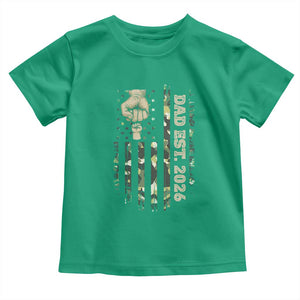 New Dad 2026 Toddler T Shirt Camo American Flag Military Dad Father's Day