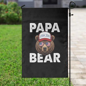 Papa Bear Father's Day Garden Flag USA 250th Anniversary American Flag July 4th TS14 Print Your Wear