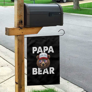 Papa Bear Father's Day Garden Flag USA 250th Anniversary American Flag July 4th TS14 Print Your Wear