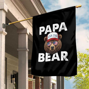 Papa Bear Father's Day Garden Flag USA 250th Anniversary American Flag July 4th TS14 Print Your Wear