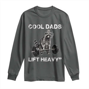 Cool Dads Lift Heavy Long Sleeve Shirt Gym Dad Raccoon