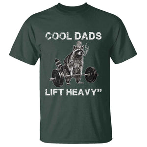 Cool Dads Lift Heavy T Shirt Gym Dad Raccoon