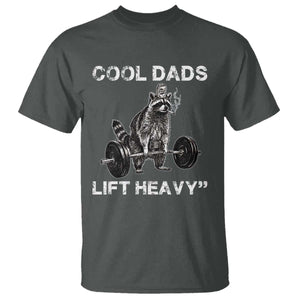 Cool Dads Lift Heavy T Shirt Gym Dad Raccoon