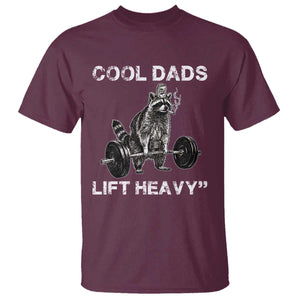 Cool Dads Lift Heavy T Shirt Gym Dad Raccoon