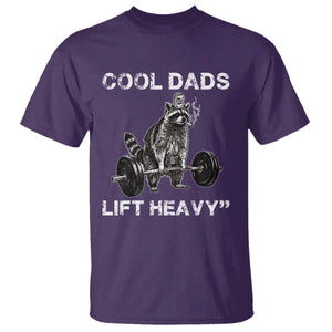 Cool Dads Lift Heavy T Shirt Gym Dad Raccoon