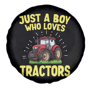 Funny Farming Tractor Spare Tire Cover Just A Boy Who Loves Tractors TS14 Print Your Wear