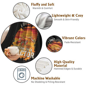 Funny Tractor Throw Blanket I Do Not Snore I Dream I Am A Tractor TS14 Print Your Wear