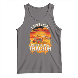 Funny Tractor Tank Top I Do Not Snore I Dream I Am A Tractor TS14 Deep Heather Print Your Wear