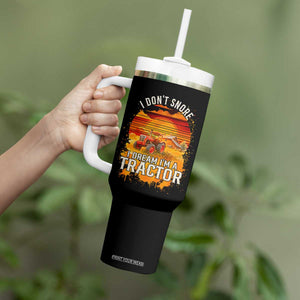Funny Tractor Tumbler With Handle I Do Not Snore I Dream I Am A Tractor TS14 Print Your Wear