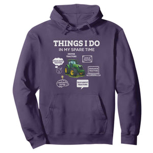 Funny Farmers Hoodie Things I Do In My Spare Time TS14 Purple Print Your Wear