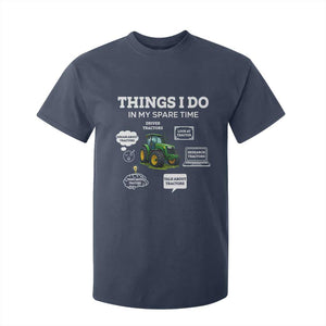 Funny Farmers T Shirt For Kid Things I Do In My Spare Time TS14 Navy Print Your Wear