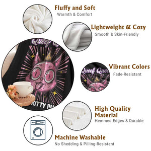 Queef Queen Cat Meme Throw Blanket Funny Inappropriate Adult Humor TS14 Print Your Wear