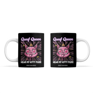 Queef Queen Cat Meme Coffee Mug Funny Inappropriate Adult Humor TS14 Black Print Your Wear
