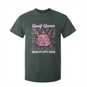 Queef Queen Cat Meme T Shirt For Kid Funny Inappropriate Adult Humor TS14 Dark Forest Green Print Your Wear