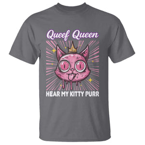 Queef Queen Cat Meme T Shirt Funny Inappropriate Adult Humor TS14 Charcoal Print Your Wear