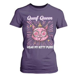 Queef Queen Cat Meme T Shirt For Women Funny Inappropriate Adult Humor TS14 Purple Print Your Wear