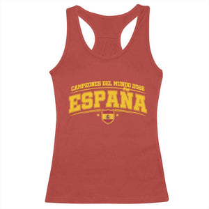 Spain Champions 2026 Racerback Tank Top Espana Soccer Football Fan Spanish Flag