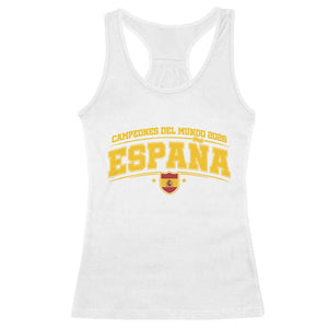 Spain Champions 2026 Racerback Tank Top Espana Soccer Football Fan Spanish Flag