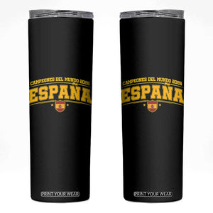 Spain Champions 2026 Skinny Tumbler Espana Soccer Football Fan Spanish Flag