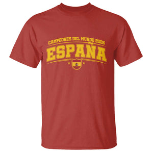 Spain Champions 2026 T Shirt Espana Soccer Football Fan Spanish Flag