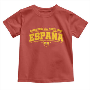 Spain Champions 2026 Toddler T Shirt Espana Soccer Football Fan Spanish Flag