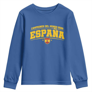 Spain Champions 2026 Youth Sweatshirt Espana Soccer Football Fan Spanish Flag