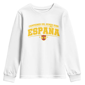 Spain Champions 2026 Youth Sweatshirt Espana Soccer Football Fan Spanish Flag