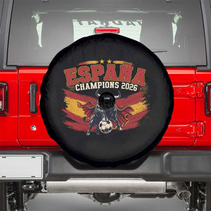 Spain Champions 2026 Spare Tire Cover Espana Soccer Fan Spanish Flag Bull