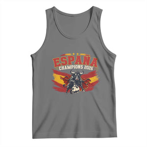 Spain Champions 2026 Tank Top Espana Soccer Fan Spanish Flag Bull