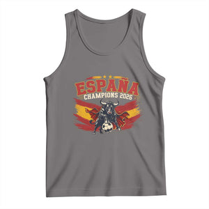 Spain Champions 2026 Tank Top Espana Soccer Fan Spanish Flag Bull