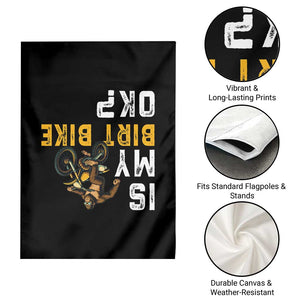 Funny Bigfoot Sasquatch Biker Garden Flag Is My Dirt Bike OK TS14 Print Your Wear