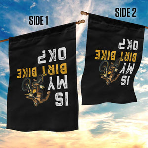 Funny Bigfoot Sasquatch Biker Garden Flag Is My Dirt Bike OK TS14 Print Your Wear