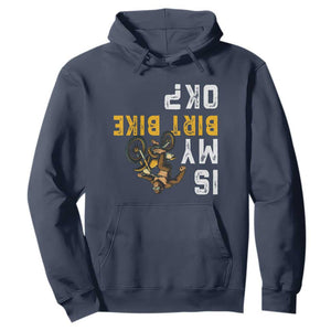 Funny Bigfoot Sasquatch Biker Hoodie Is My Dirt Bike OK TS14 Navy Print Your Wear