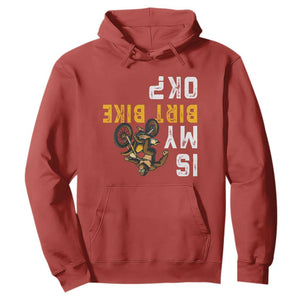 Funny Bigfoot Sasquatch Biker Hoodie Is My Dirt Bike OK TS14 Red Print Your Wear