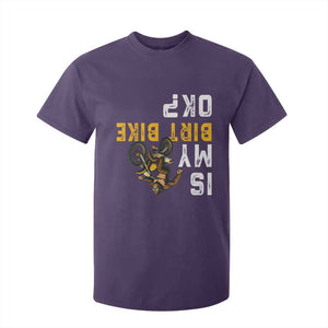 Funny Bigfoot Sasquatch Biker T Shirt For Kid Is My Dirt Bike OK TS14 Purple Print Your Wear