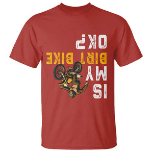 Funny Bigfoot Sasquatch Biker T Shirt Is My Dirt Bike OK TS14 Red Print Your Wear