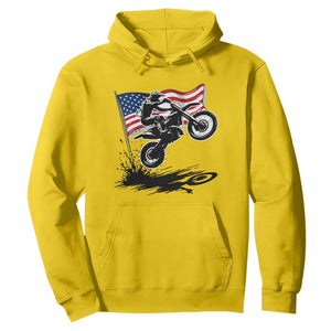 Dirt Bike American Flag Motocross Hoodie TS14 Daisy Print Your Wear